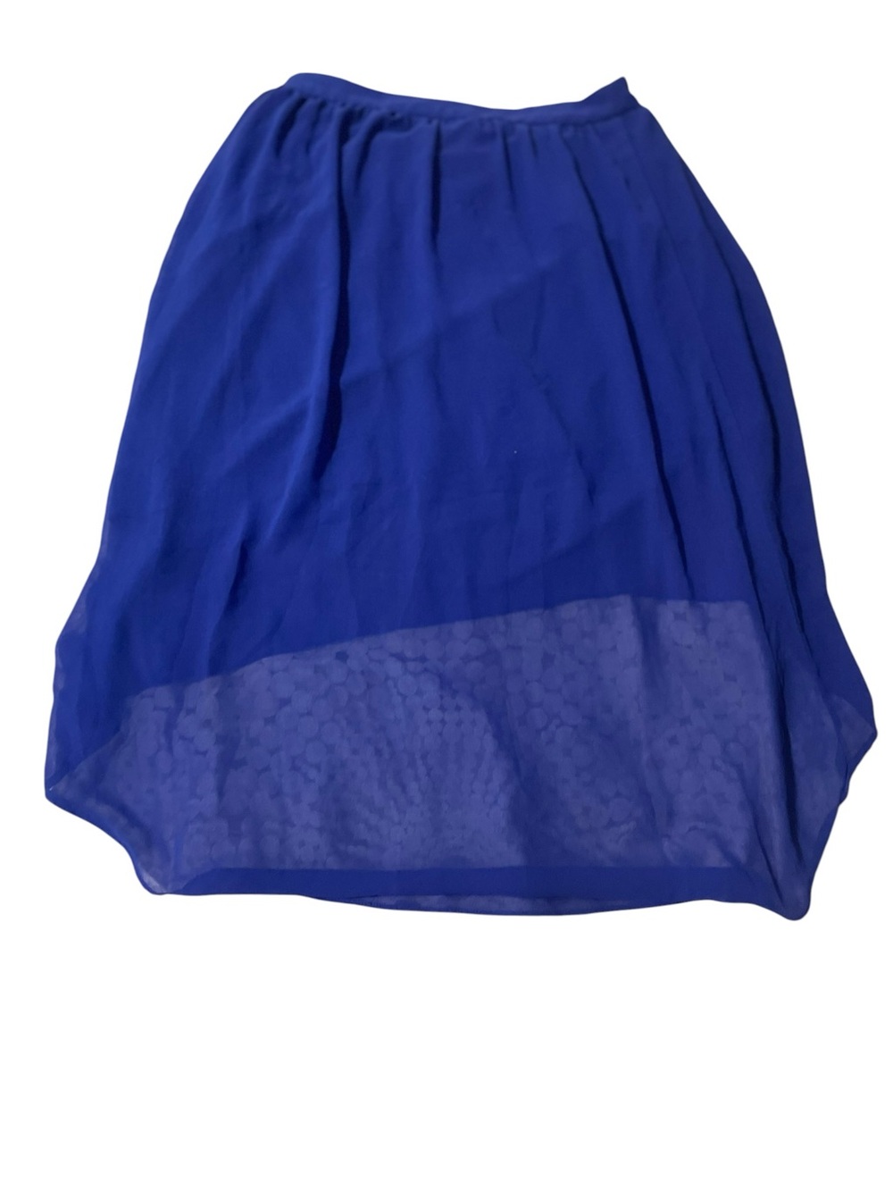 Forever 21 Royal Blue Asymmetric Chiffon Skirt - Picture 6 of 10